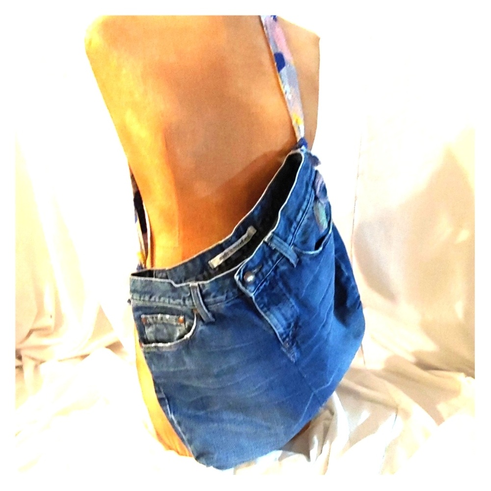 OneOAKexpo handmade boho jeans bag